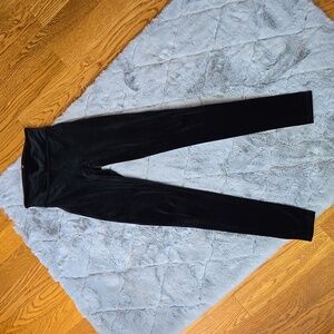Spanx Black Velvet Leggings, Women's Extra Small, Great Condition